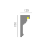Карниз фасадний Prestige Decor KC 308 led