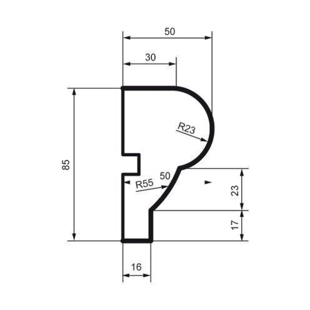 Молдинг фасадный Prestige Decor MC 104