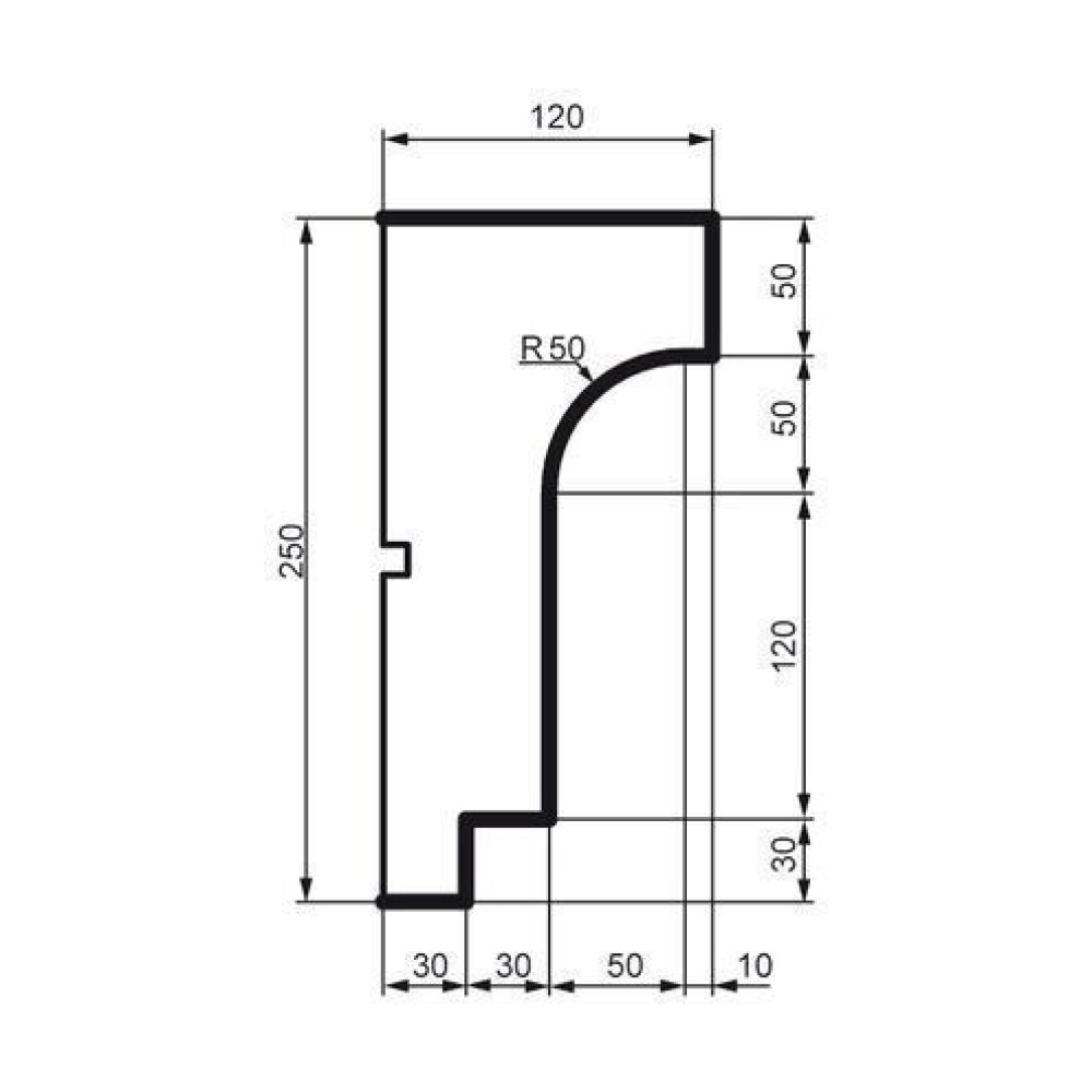 Карниз фасадний Prestige Decor KC 129