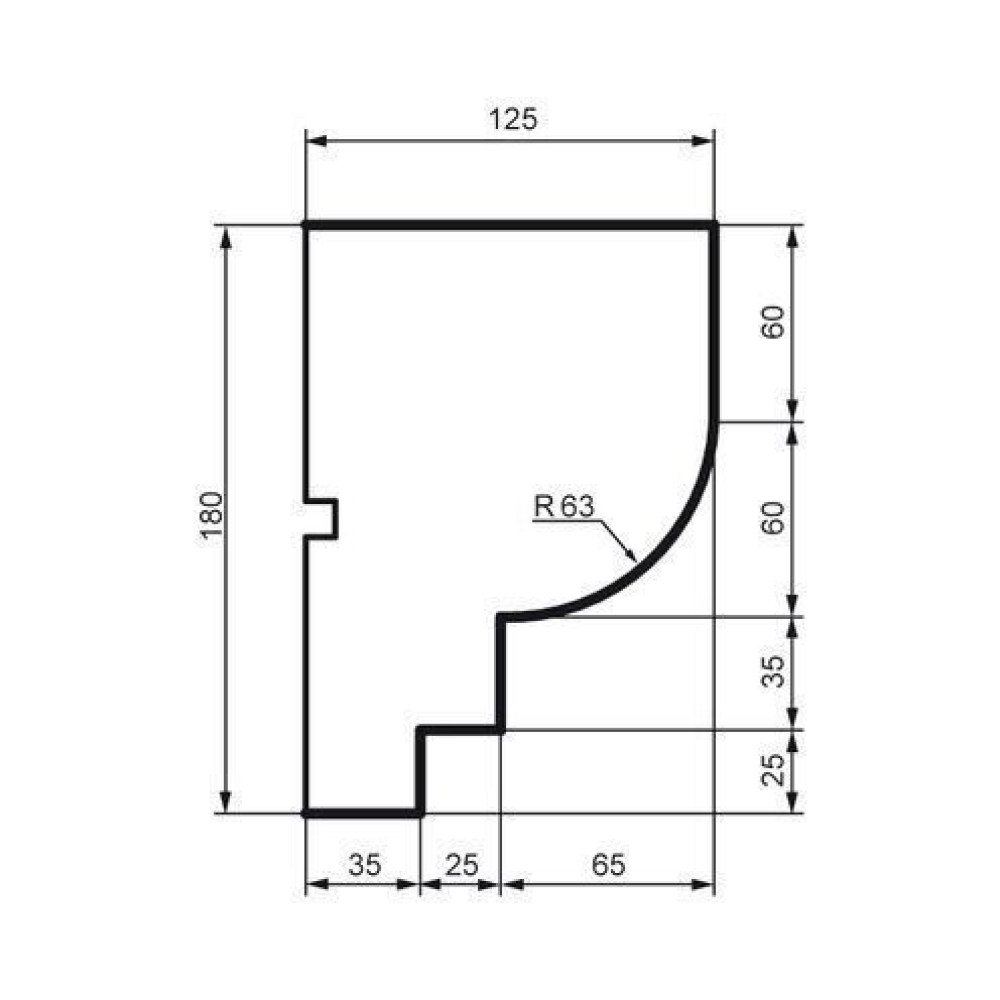 Молдинг фасадный Prestige Decor MC 169