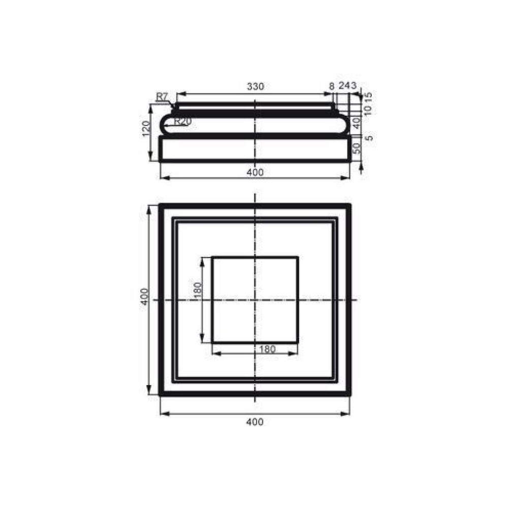 Колонна фасадная база Prestige Decor LC 114-3