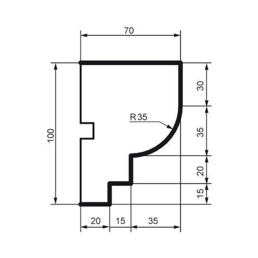 Молдинг фасадный Prestige Decor MC 152