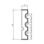 Молдинг фасадний Prestige Decor MC 124