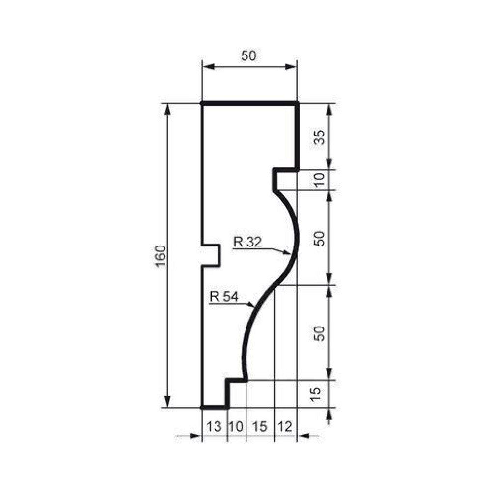 Молдинг фасадный Prestige Decor MC 166