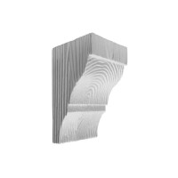 Консоль балки полиуретановая DECOWOOD Рустик EQ 036 classic белая 12х12