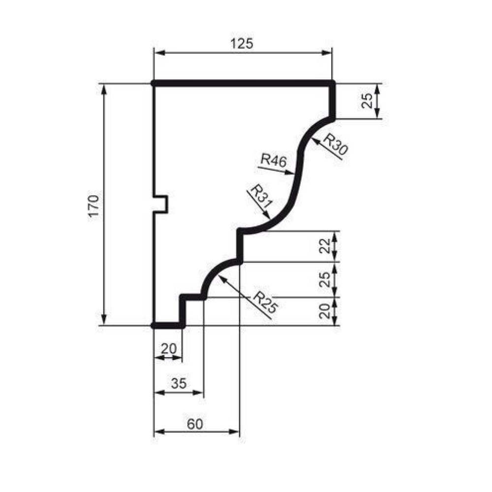 Карниз фасадний Prestige Decor KC 102