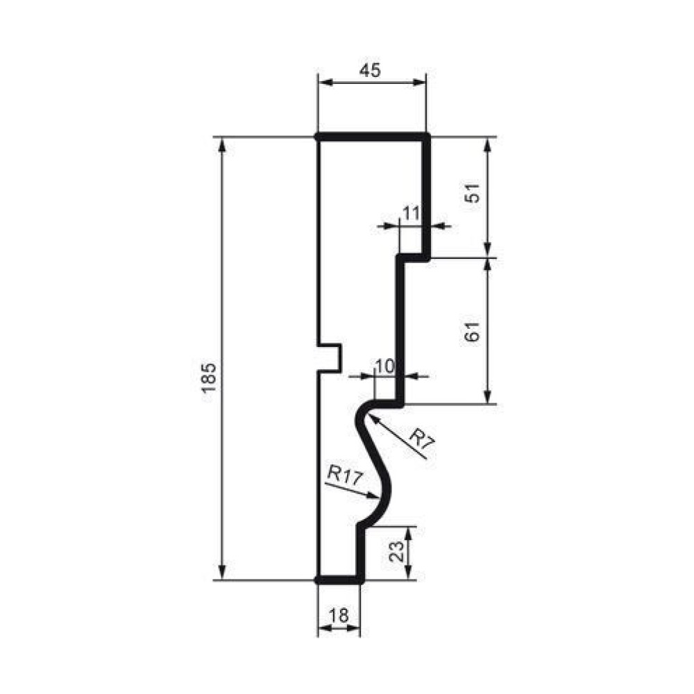 Молдинг фасадный Prestige Decor MC 137