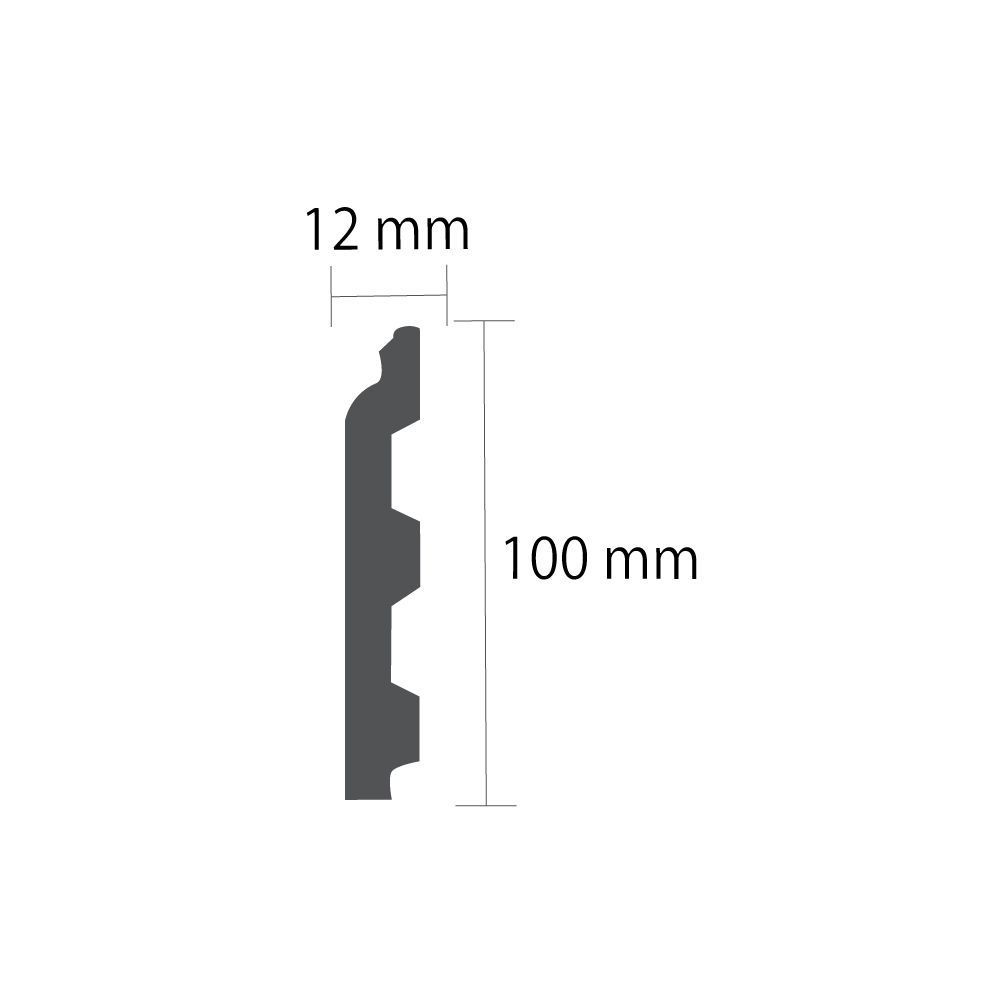 Плінтус гладкий поліуретановий Harmony M 206