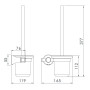 Ершик для унитаза IMPRESE PODZIMA LEDOVE ZMK01170126