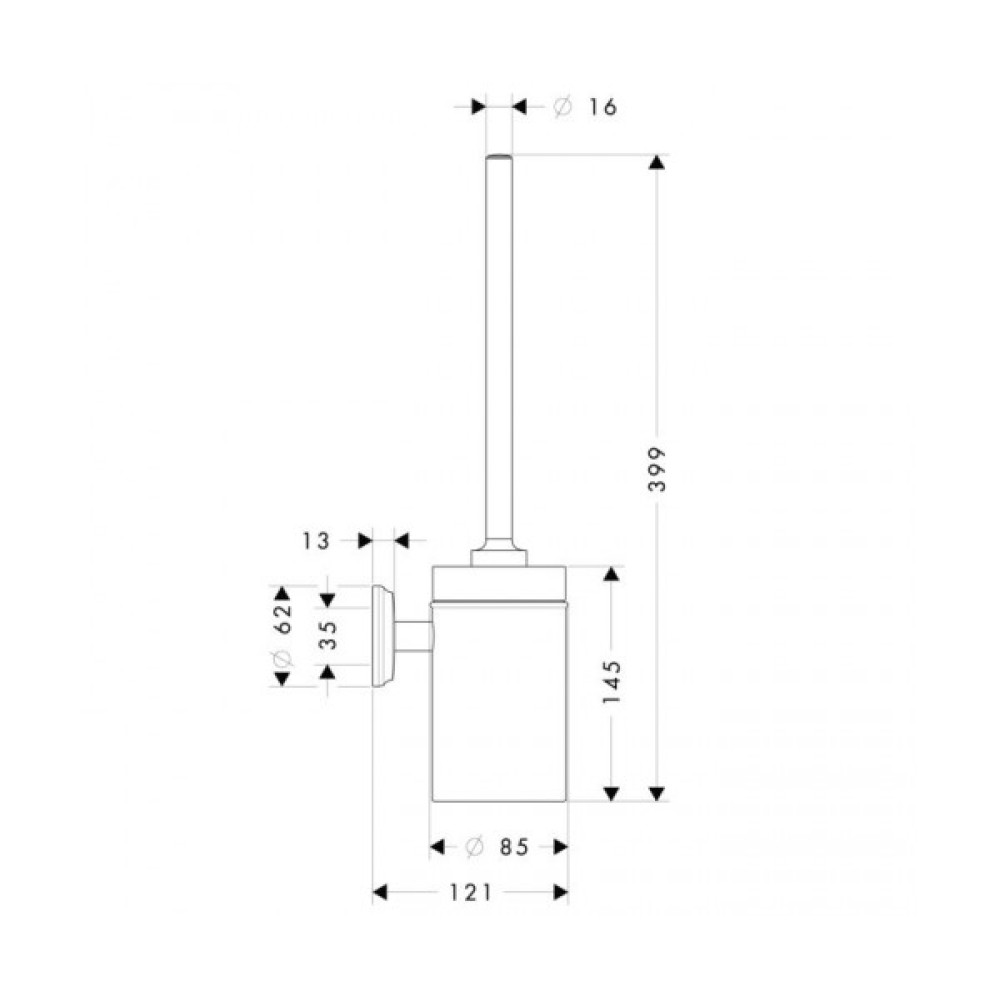 Ершик для унитаза HANSGROHE LOGIS 41632000