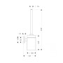 Ершик для унитаза HANSGROHE LOGIS 41632000
