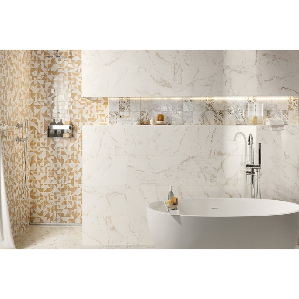 FAP ROMA GOLD CALACATTA DELICATO BRILLANTE RT 120х120 (плитка для підлоги і стін) fPZT