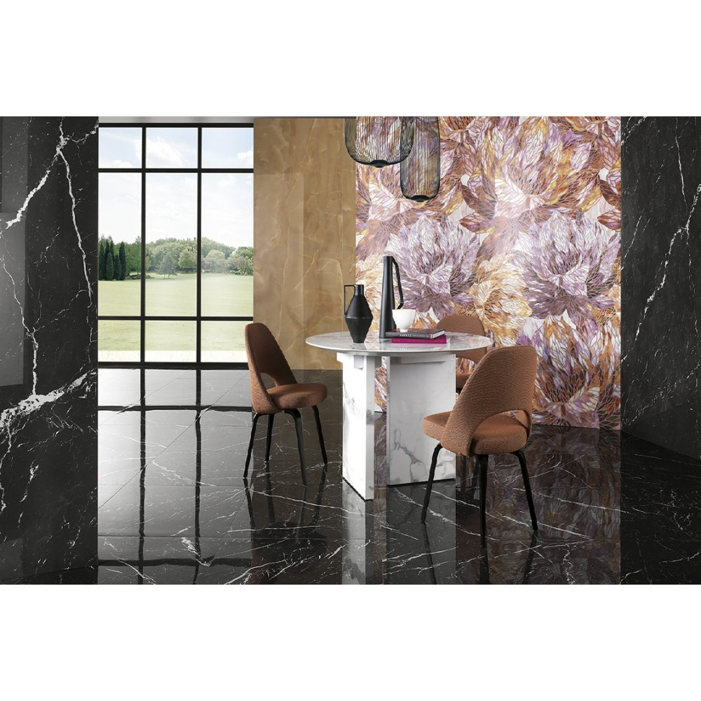 FAP ROMA GOLD NERO ELEGANTE BRILLANTE RT 120х120 (плитка для підлоги і стін) fPZX