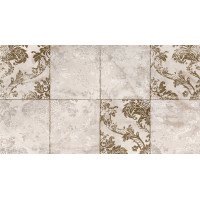 FAP ROMA GOLD CALACATTA DELICATO DAMASCO INSERTO MIX 2 30.5х112 RTдекор-панно fQNG (плитка настінна)