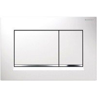 GEBERIT SIGMA30 cмывная клавиша, двойной смыв, белый/хром глянцевый/белый