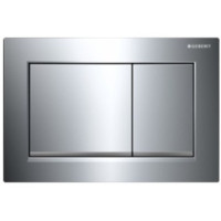 GEBERIT SIGMA30 cмывная клавиша, двойной смыв, хром глянцевый/хром матовый/хром глянцевый