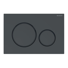 GEBERIT SIGMA20 смывная клавиша, двойной смыв: черный, черный матовый GEBERIT SIGMA20 смывная клавиша, двойной смыв: черный, черный матовый