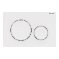 GEBERIT SIGMA20 смывная клавиша, двойной смыв: белый, белый матовый