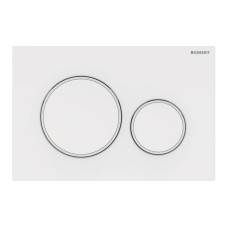 GEBERIT SIGMA20 смывная клавиша, двойной смыв: белый, белый матовый GEBERIT SIGMA20 смывная клавиша, двойной смыв: белый, белый матовый