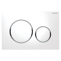 GEBERIT SIGMA20 cмывная клавиша, двойной смыв, белый/хром глянцевый/белый