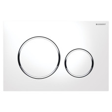 GEBERIT SIGMA20 cмывная клавиша, двойной смыв, белый/хром глянцевый/белый
