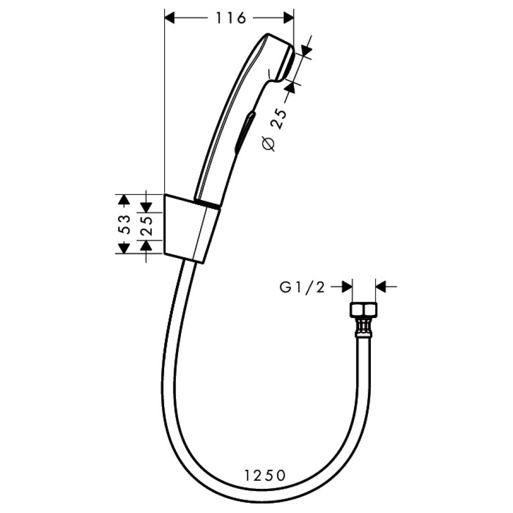 Гигиенический душ HANSGROHE HANSGROHE 32129000