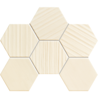 Tubądzin Horizon hex ivory 28,9x22,1 Gat.1