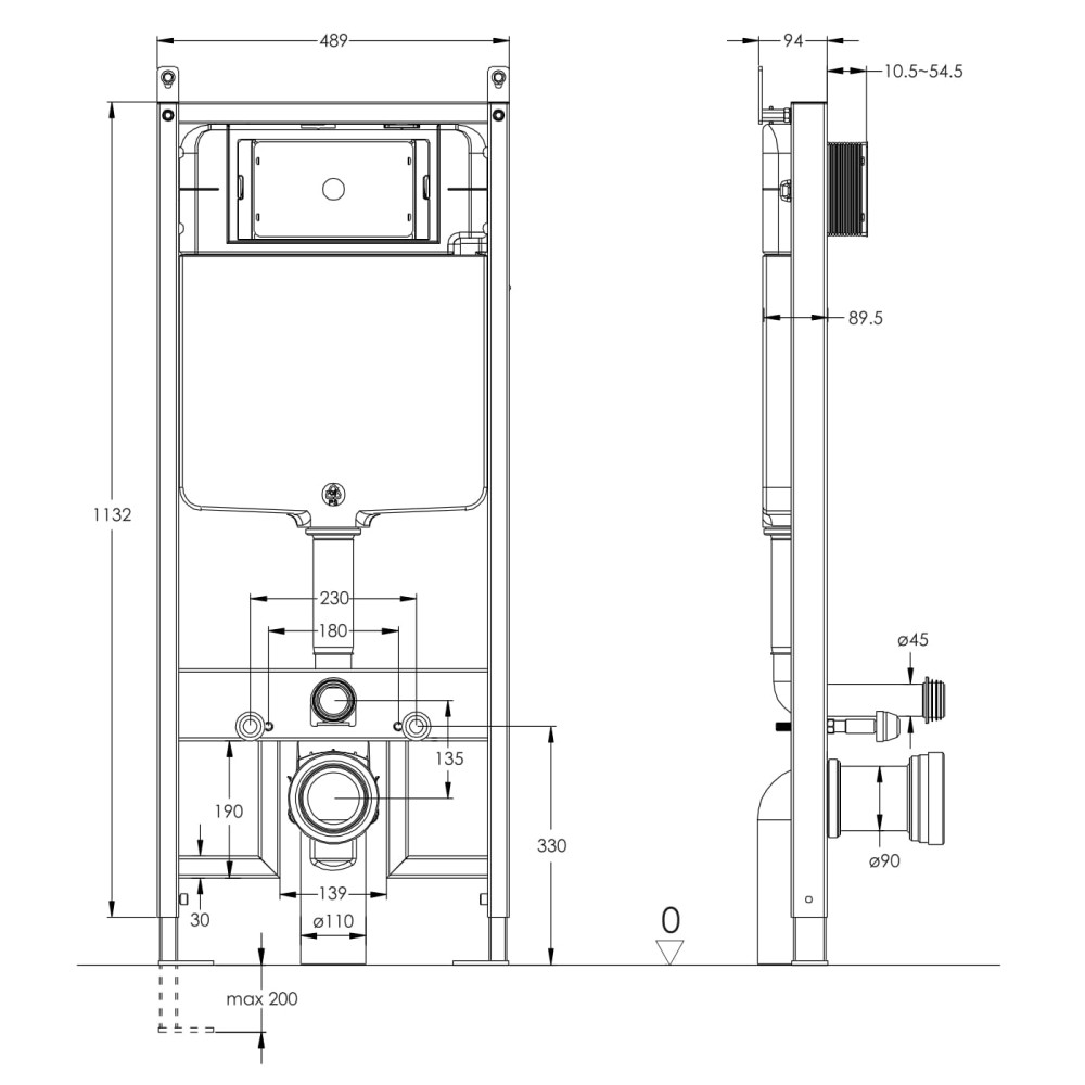 Набор инсталляционный IMPRESE JESS i11330MDG+i1230