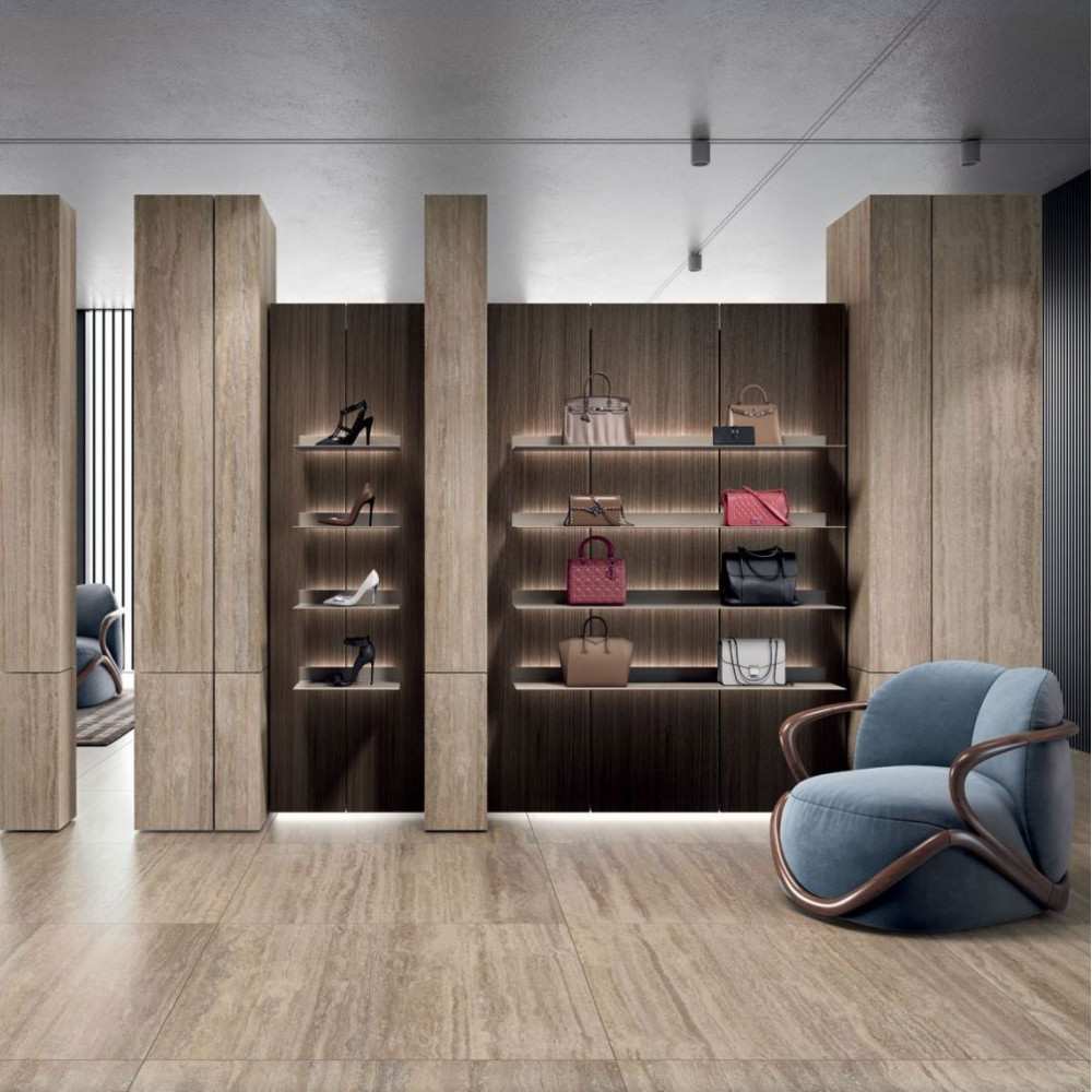 Cotto Deste Kerlite Starlight 3000х1000х3.5, Travertino Class Smooth (EK7SL50)