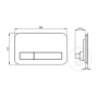 Смывная клавиша VILLEROY & BOCH VICONNECT 921843RB