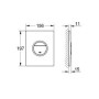 Смывная клавиша GROHE Nova Light 38809000