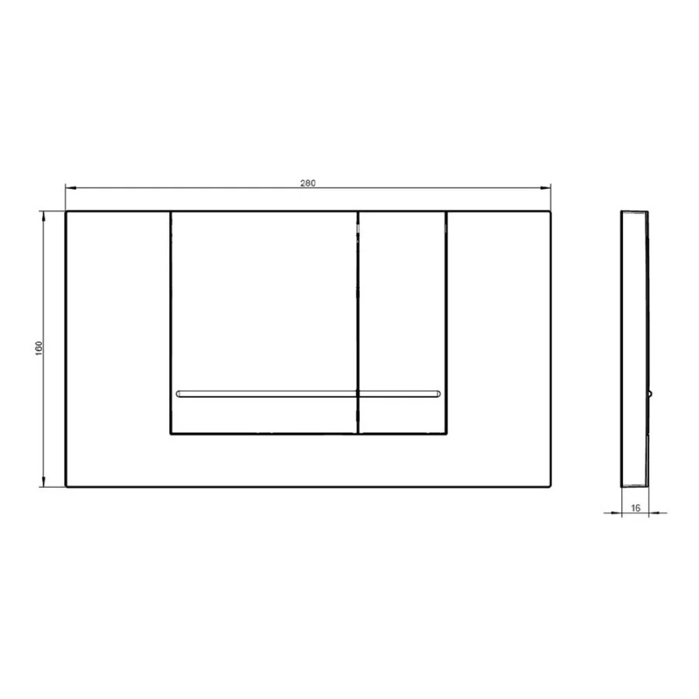 Смывная клавиша VILLEROY & BOCH VICONNECT 92214361