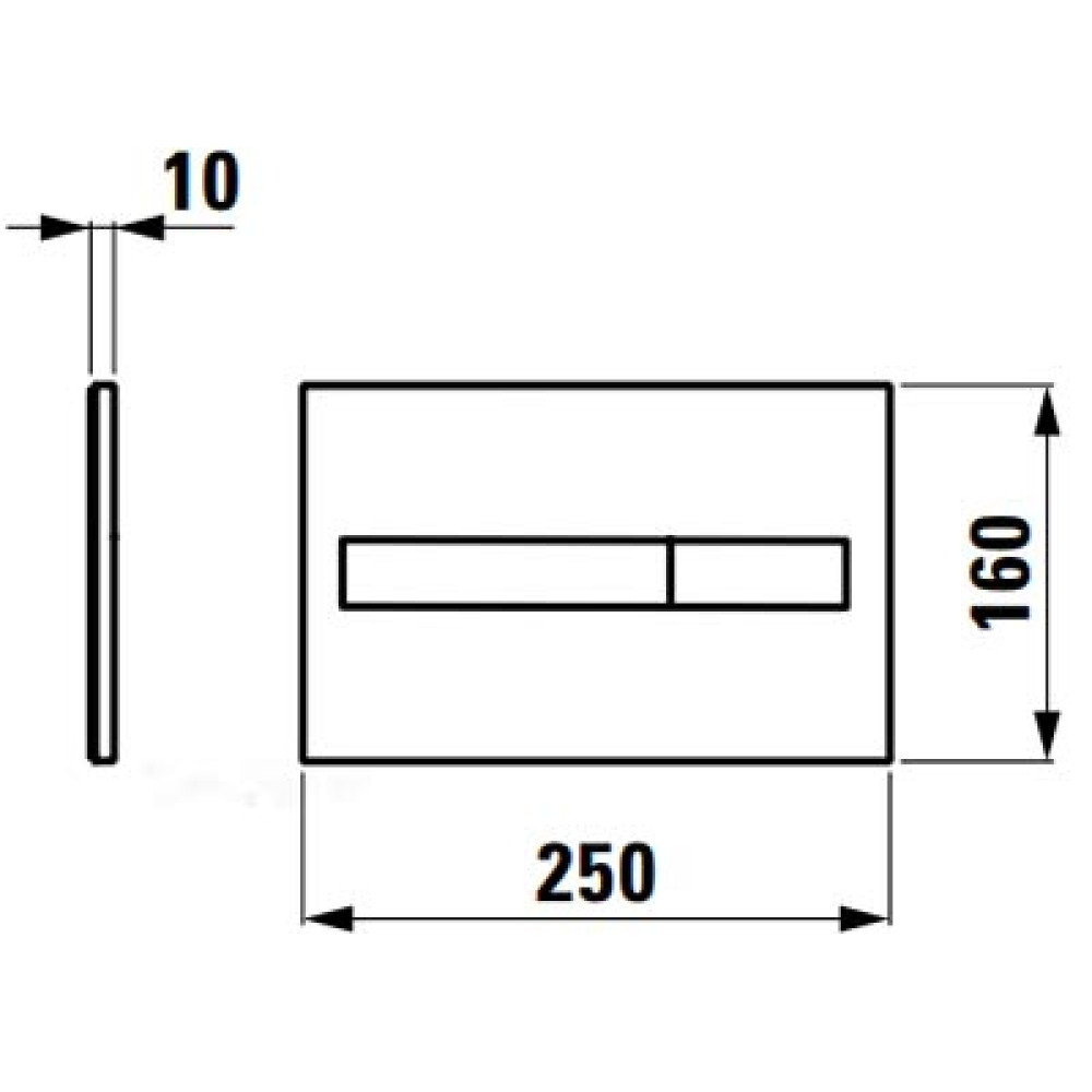 Смывная клавиша LAUFEN LIS H8956610070001