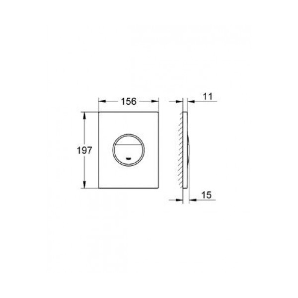Смывная клавиша GROHE ONDUS 38766000