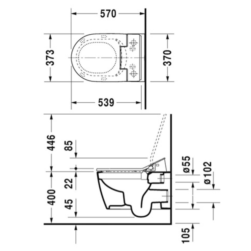Сиденье для унитаза DURAVIT ME BY STARCK 2529590000