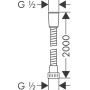 Шланг для душа HANSGROHE METAFLEX 28264000