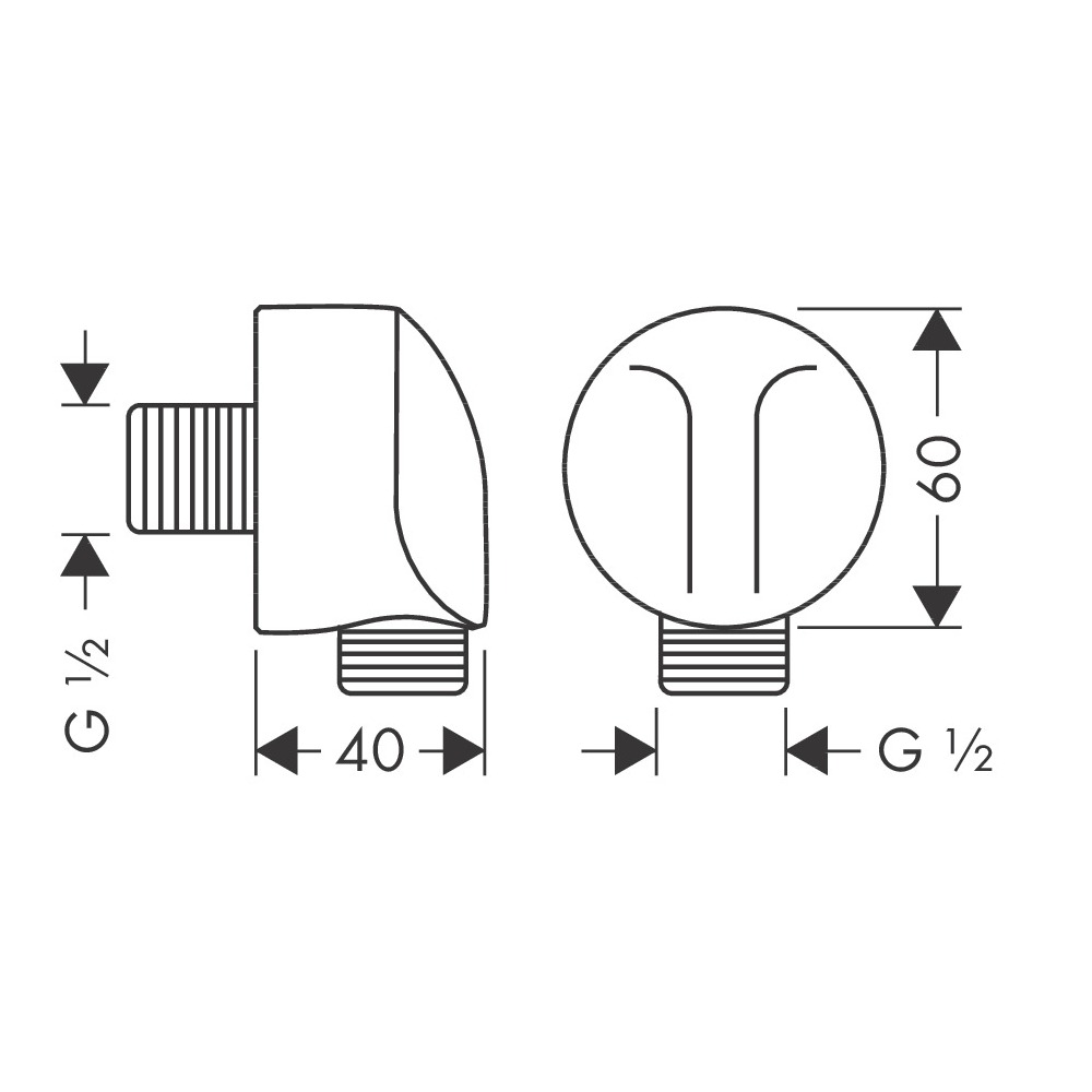 Шлангове підключення HANSGROHE FIXFIT 27454000