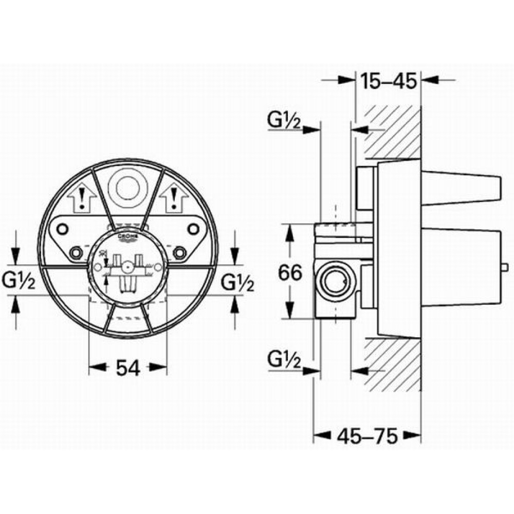 Скрытая часть GROHE GROHE 33964000