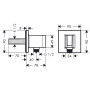 Держатель HANSGROHE FIXFIT 26486000