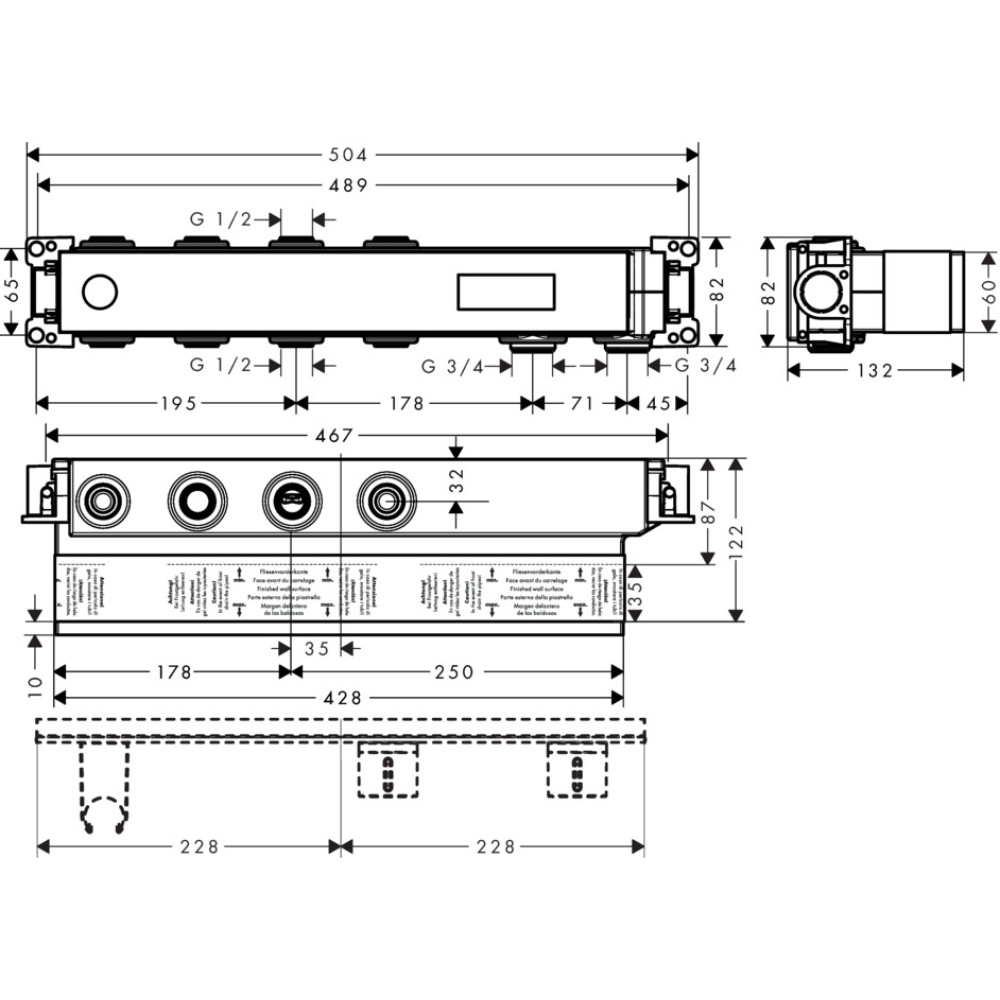 Скрытая часть HANSGROHE SELECT 18310180
