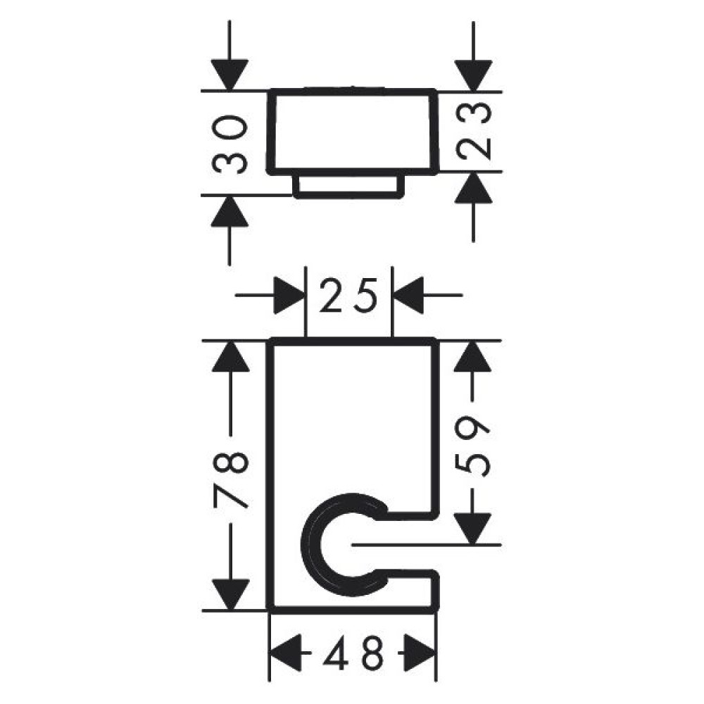 Держатель HANSGROHE PORTER E 28387670