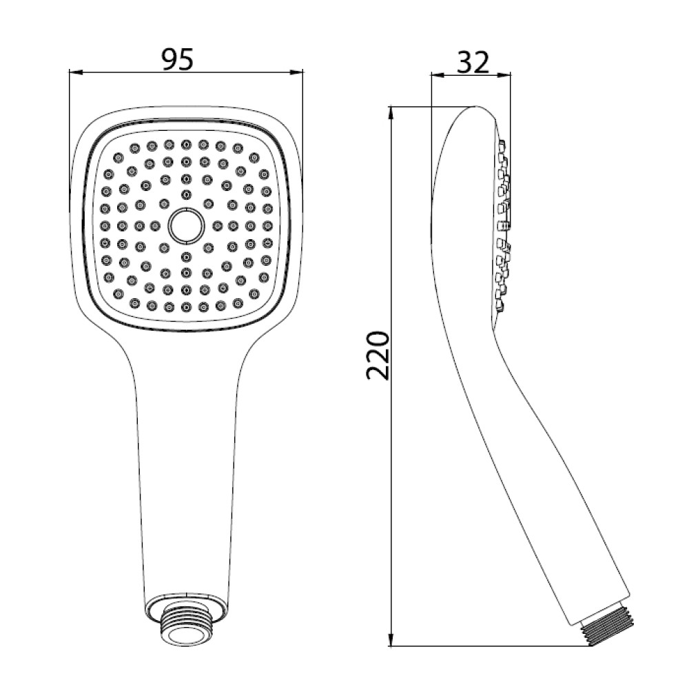 Ручний душ IMPRESE W095SQ1