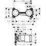 Скрытая часть HANSGROHE HANSGROHE 13622180