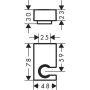 Держатель HANSGROHE PORTER E 28387700