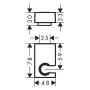 Держатель HANSGROHE PORTER E 28387000