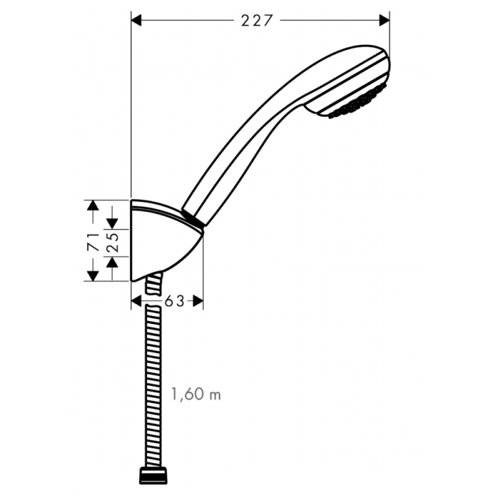 Ручной душ HANSGROHE CROMETTA 85 27577000