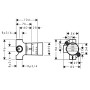 Скрытая часть HANSGROHE HANSGROHE 15981180