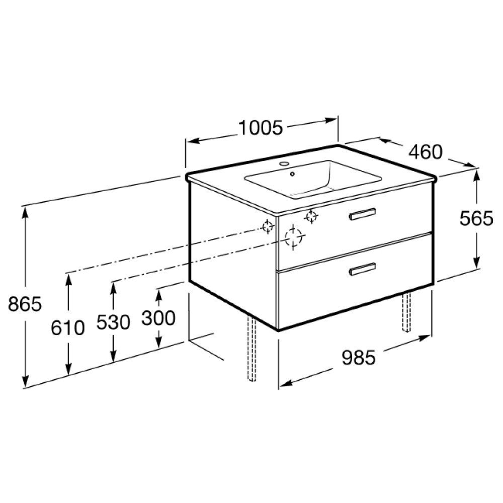 Комплект мебели ROCA VICTORIA BASIC A855851422