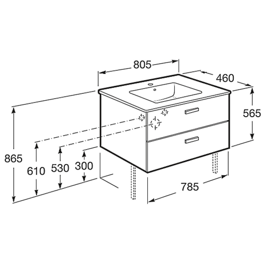 Комплект мебели ROCA VICTORIA BASIC A855852423