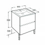 Комплект мебели ROCA CUBE A85119B806